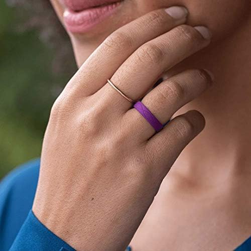 ENSO מצלצל טבעת סיליקון אינסוף נשים | ערבות איכות לכל החיים | טבעת סיליקון נוחה, נושמת ובטוחה